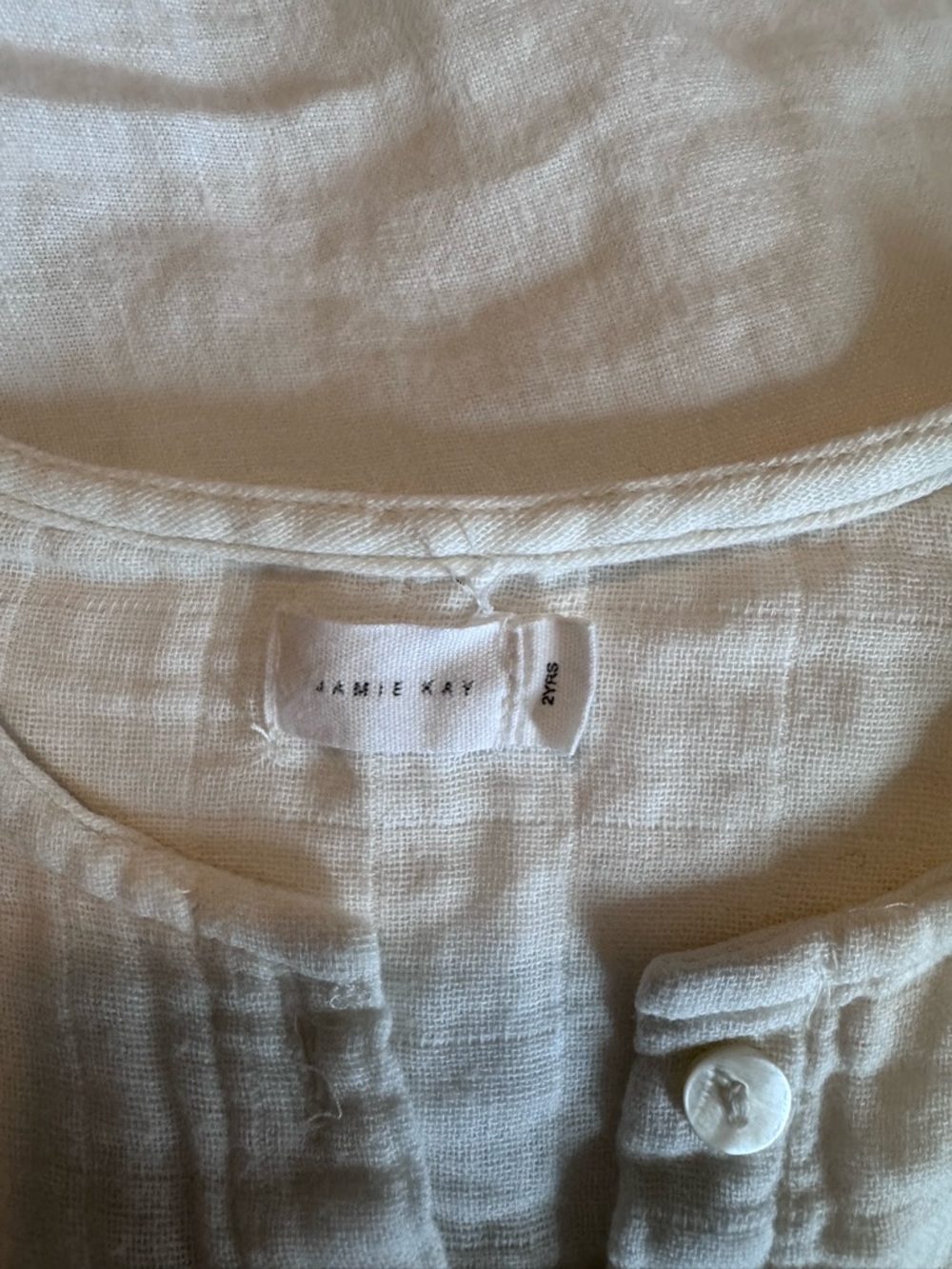 Jamie Kay Cream Ruffle Button-Front Blouse - Picture 2 of 2